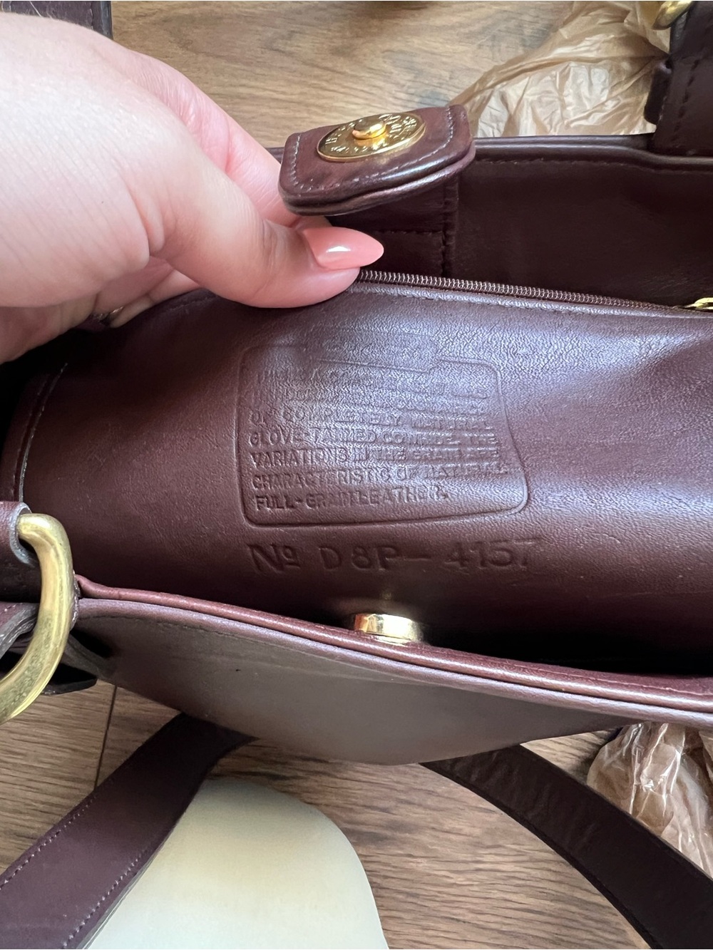 COACH vintage 1998 Soho Buckle Dark Mahogany Buckle Shoulder Bag - Picture 6 of 11
